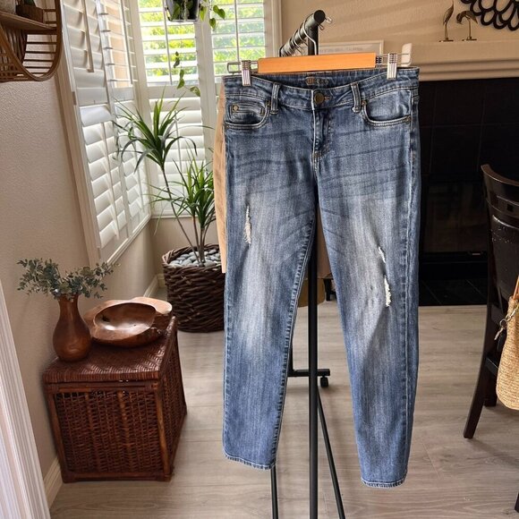 Kut from the Kloth Jeans Womens Size 6 Medium Wash Boyfriend Distressed Everyday - Picture 15 of 15